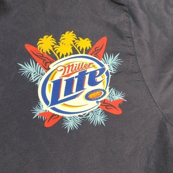 Miller Lite mens short sleeved button down shirt - Picture 4 of 13